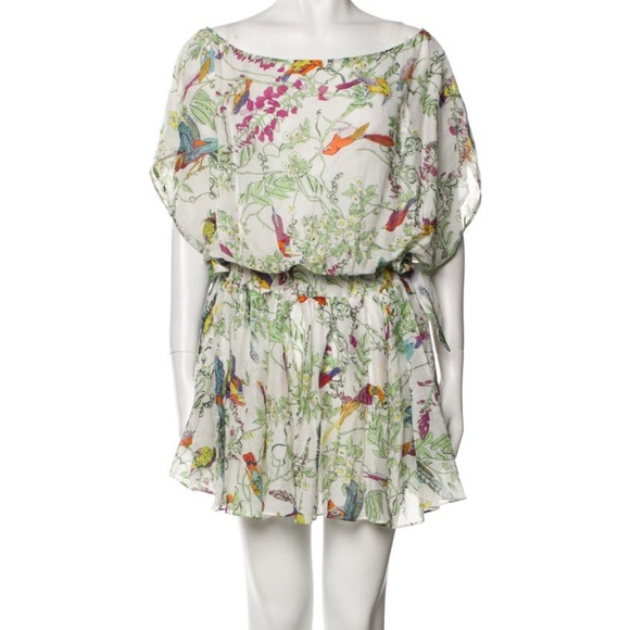 Zimmerman Floral Print Mini Dress - Picture 1 of 2